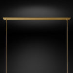 Ravelle Clear Glass Linear Chandelier 59"