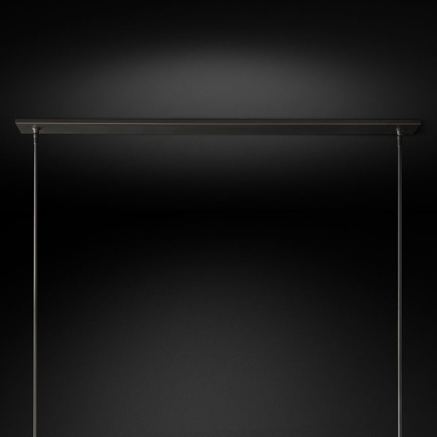 Ravelle Clear Glass Linear Chandelier 59"