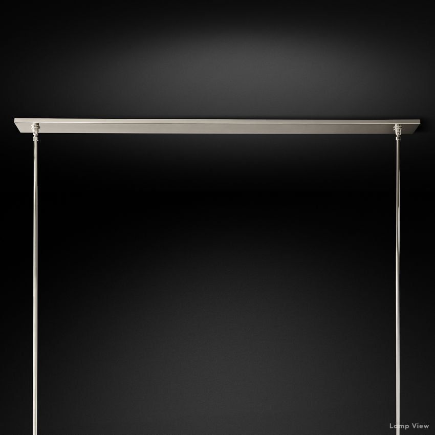 Ravelle Clear Glass Linear Chandelier 73"