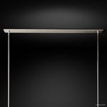 Ravelle Clear Glass Linear Chandelier 73"