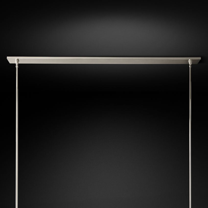 Ravelle Clear Glass Linear Chandelier 59"