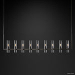 Ravelle Clear Glass Linear Chandelier 73"