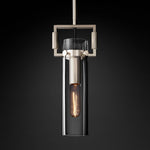 Machinist Glass Cylinder Pendant Light