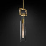 Machinist Glass Cylinder Pendant Light