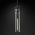 Machinist Glass Cylinder Pendant Light