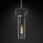 Machinist Glass Cylinder Pendant Light