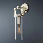 Machinist Glass Cylinder Wall Sconce