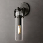 Machinist Glass Cylinder Wall Sconce