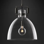 Machinist Glass Cloche Pendant Light
