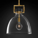Machinist Glass Cloche Pendant Light