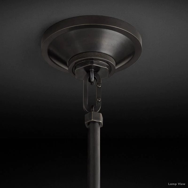 Machinist Glass Cloche Pendant Light