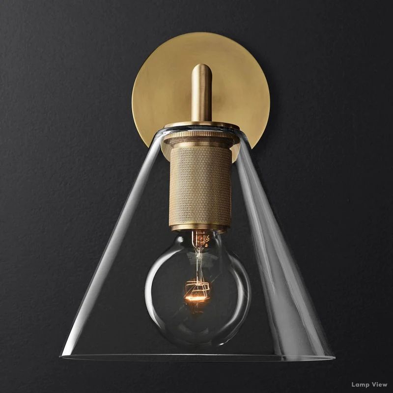 Utilitaire Funnel Shade Wall Sconce