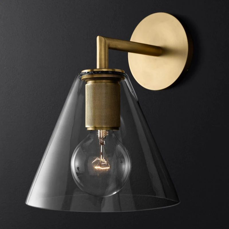 Utilitaire Funnel Wall Sconce