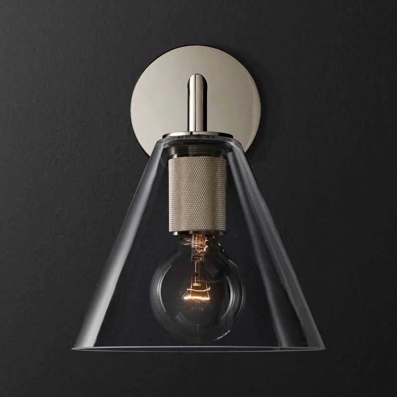 Utilitaire Funnel Wall Sconce