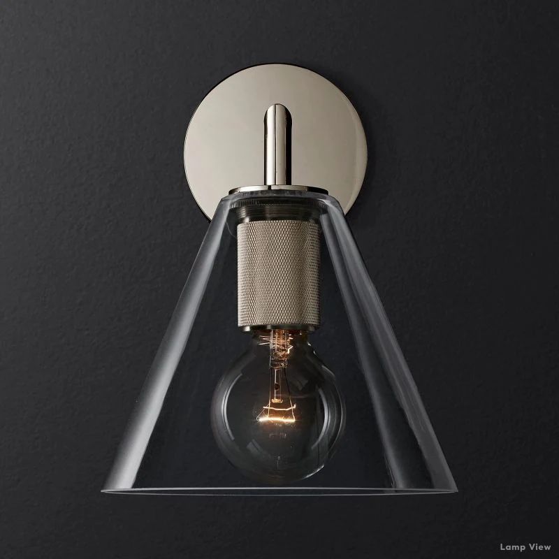 Utilitaire Funnel Shade Wall Sconce