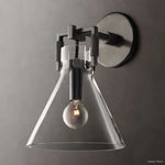 Machinist Glass Funnel Wall Sconce