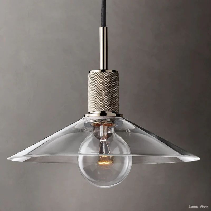 Utilitaire Glass Shade Pendant Light