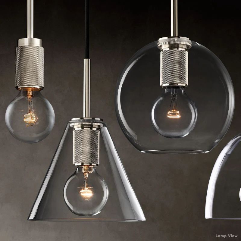 Utilitaire Glass Shade Pendant Light