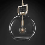 Machinist Glass Globe Pendant Light