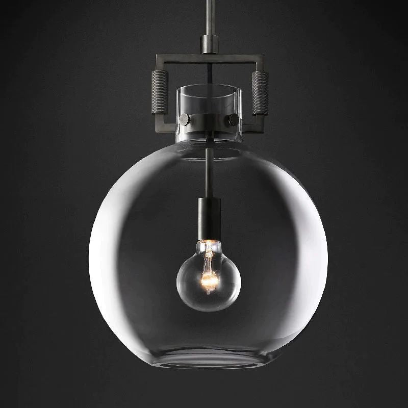 Machinist Globe Pendant Light