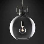 Machinist Glass Globe Pendant Light