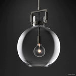 Machinist Glass Globe Pendant Light