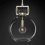 Machinist Glass Globe Pendant Light