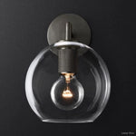Utilitaire Globe Shade Wall Sconce