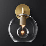 Utilitaire Globe Shade Wall Sconce