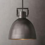Machinist Metal Cloche Pendant Light