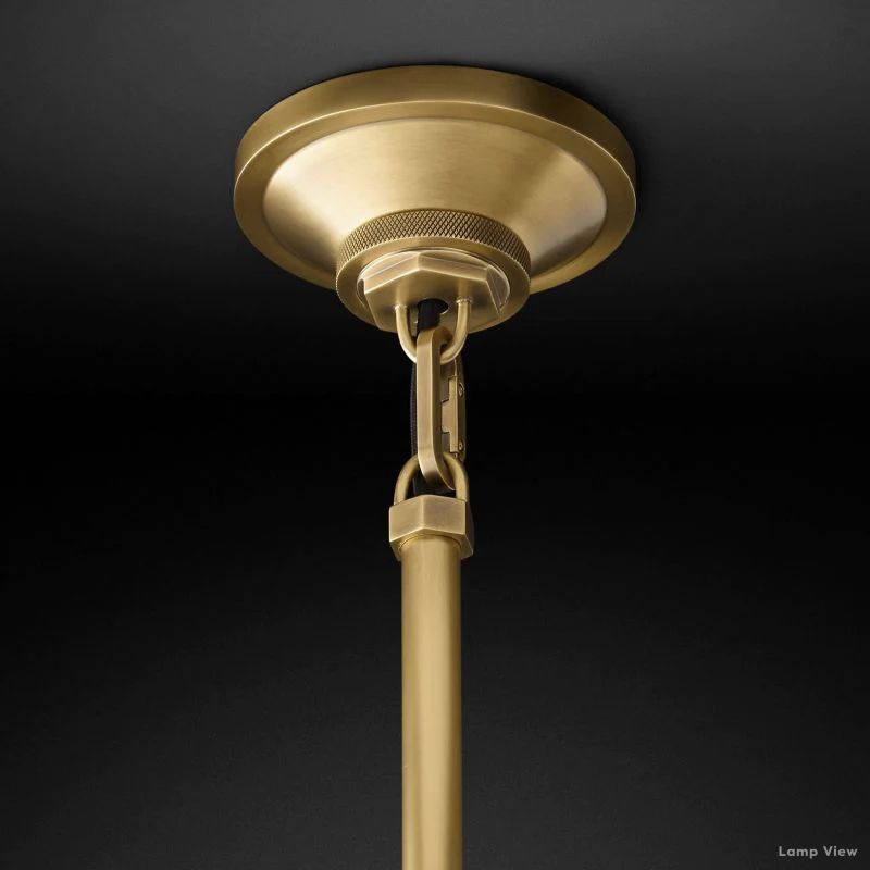 Machinist Prismatic Glass Pendant Light
