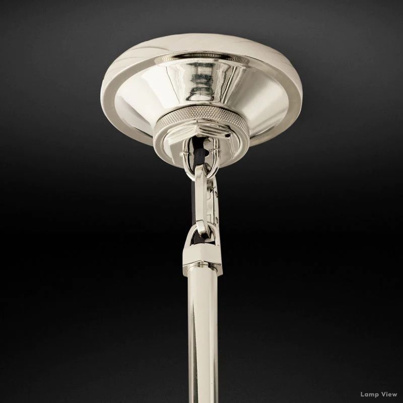 Machinist Prismatic Glass Pendant Light