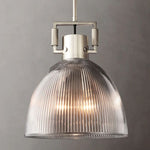 Machinist Prismatic Glass Pendant Light