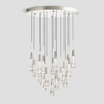 Soltaire Cascading Crystal Round Chandelier