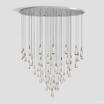 Soltaire Cascading Crystal Round Chandelier