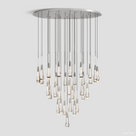 Soltaire Cascading Crystal Round Chandelier