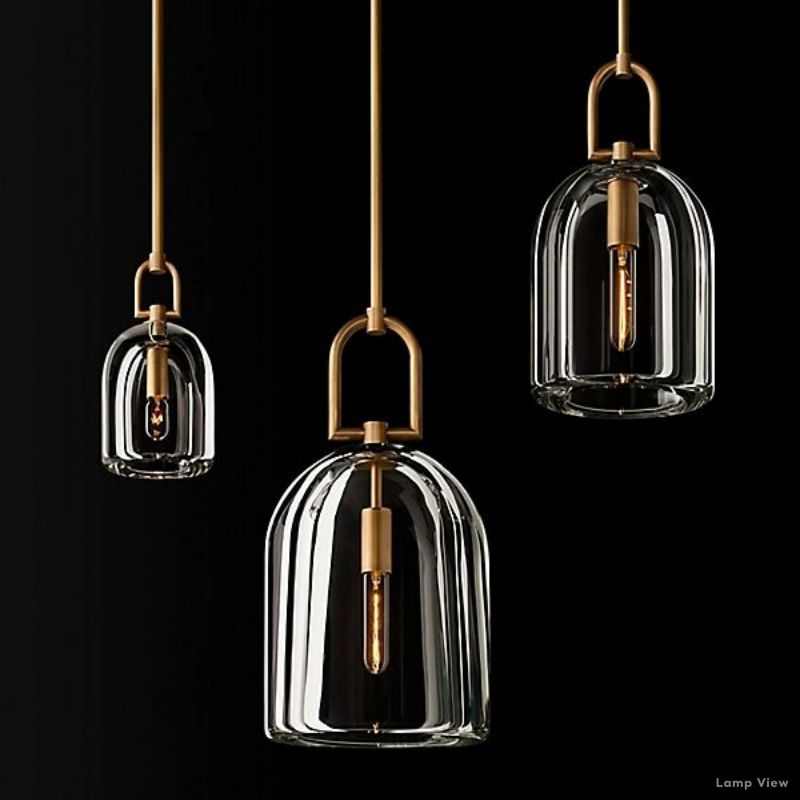 Botanist Crystal Cloche Pendant Light