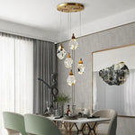 Angle Multi-Lights Round Chandelier