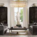 Marignan Chain Crystal Round Chandelier 36"