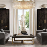 Marignan Chain Crystal Round Chandelier 48"