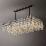 Marignan Chain Crystal Rectangle Chandelier 60"