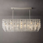 Marignan Chain Crystal Rectangle Chandelier 60"