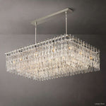 Marignan Chain Crystal Rectangle Chandelier 60"