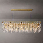 Marignan Chain Crystal Rectangle Chandelier 60"