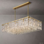 Marignan Chain Crystal Rectangle Chandelier 60"