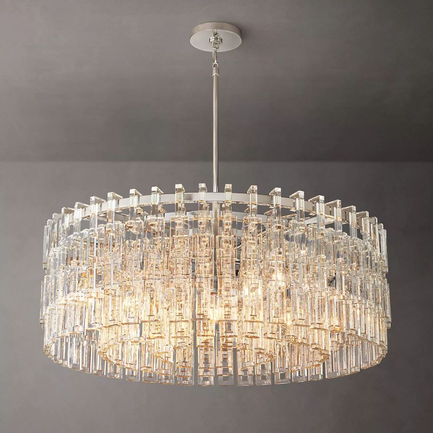 Marignan Chain Crystal Round Chandelier 36"