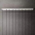 Eclatant Inset Crystal Linear Chandelier 54"