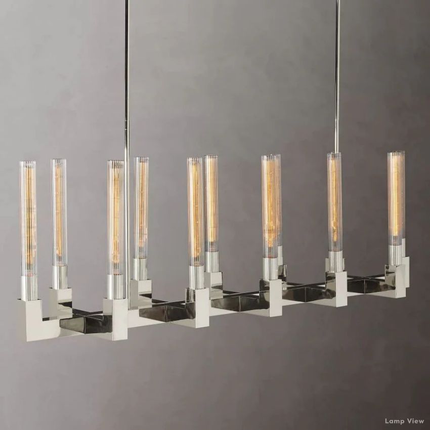 Cannele Beaux Arts Linear Chandelier 55"