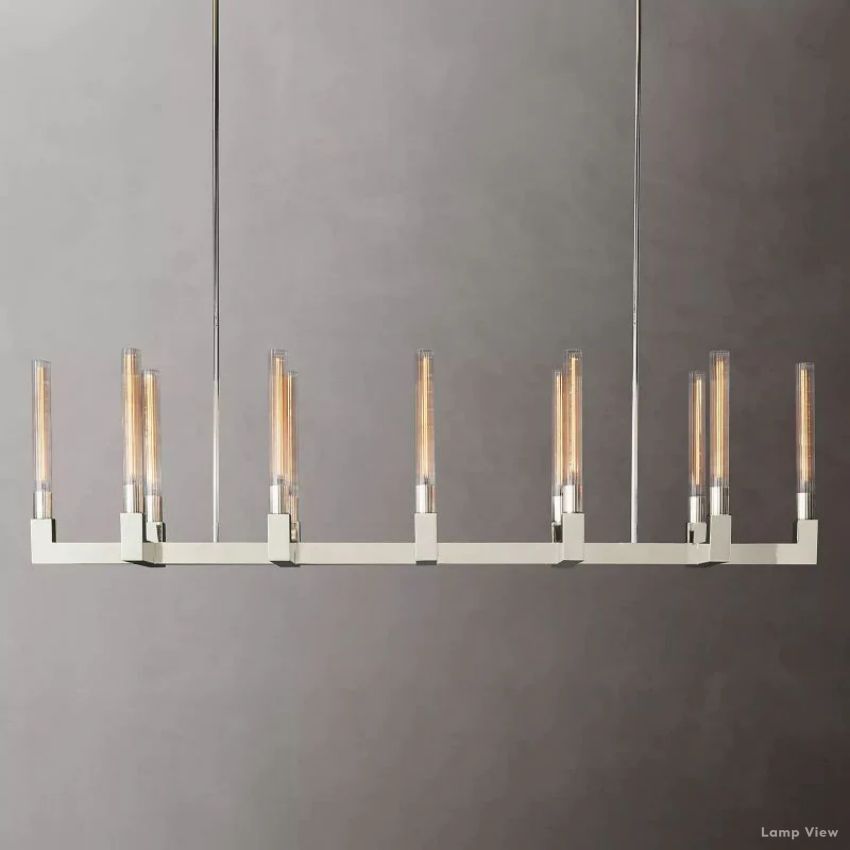 Cannele Beaux Arts Linear Chandelier 67"