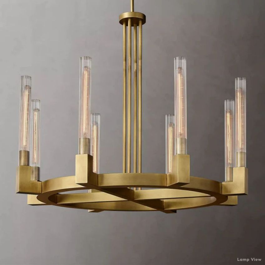 Cannele Beaux Arts Round Chandelier 36"